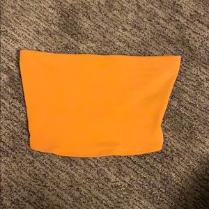 Yellow/orange tube top